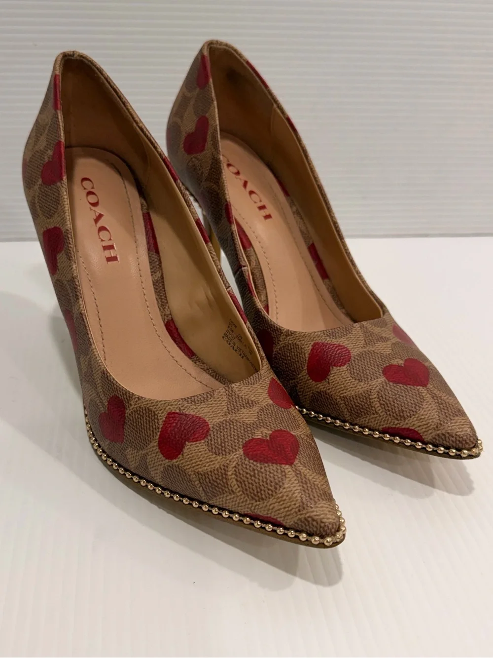 Coach Women's Waverly Heart-Print Pumps